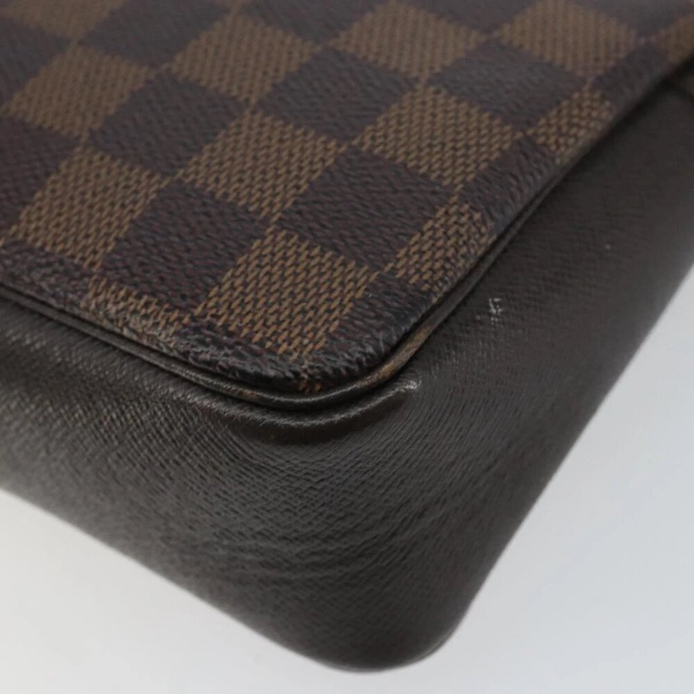LOUIS VUITTON Damier Ebene Trousse Makeup Pouch N51982 LV Auth 146780 - Picture 5 of 16